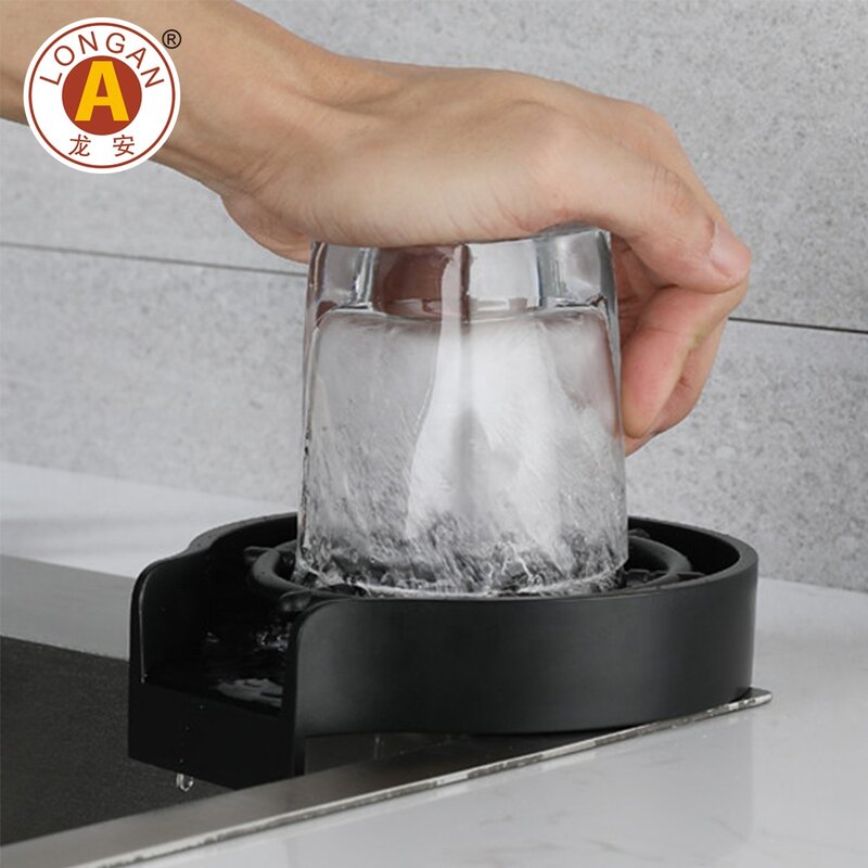 Logo personalizzato Spray ad alta pressione accessori da cucina lavello rondella automatica della tazza per il risciacquo del vetro del rubinetto a buon prezzo
