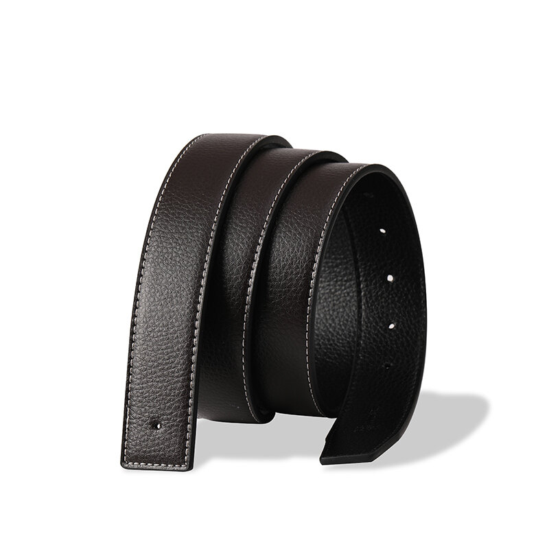 NEW Luxury Brand LIJIJIARU Belts Men High Quality Pin Buckle Male Strap Genuine Leather Waistband Ceinture belt ,No Buckle 3.8cm