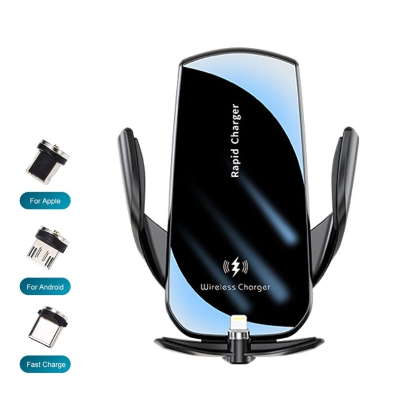 Wireless Car Charger,15W/40W Fast Charging Auto Clamping Car Charger Phone Mount Phone Holder for Cellphone