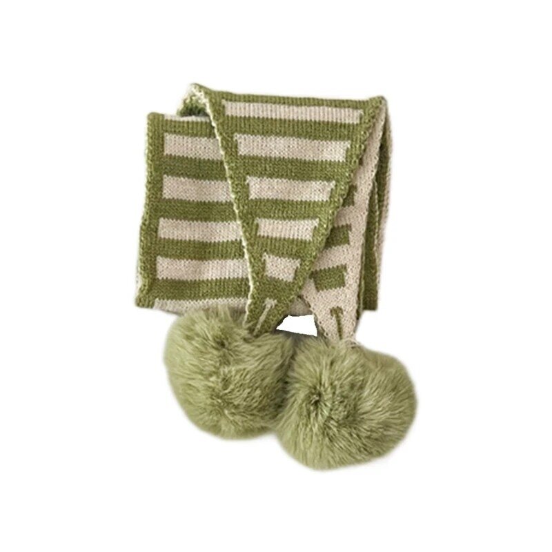 Bufanda a rayas elegante para niños, accesorios invierno adecuados para regalo en clima frío Y55B