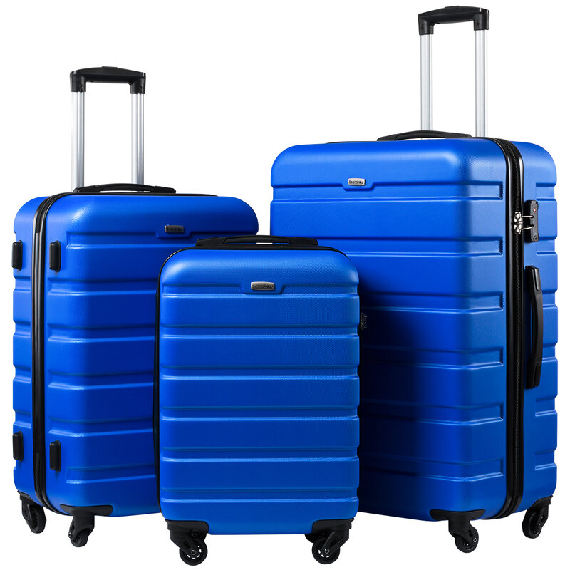 Juego de maletas de viaje con ruedas, bolsa de equipaje rodante, maleta con ruedas, 20 ", 24", 28"