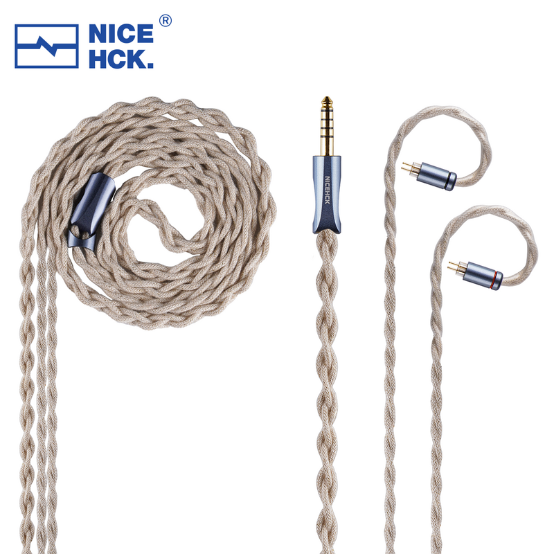 NICEHCK WabiZone 7N OCC + 5N однокристальный чистый серебристый + посеребренный медный HiFi наушник IEM In-Ear Monitor Cable OFC Plug 2Pin