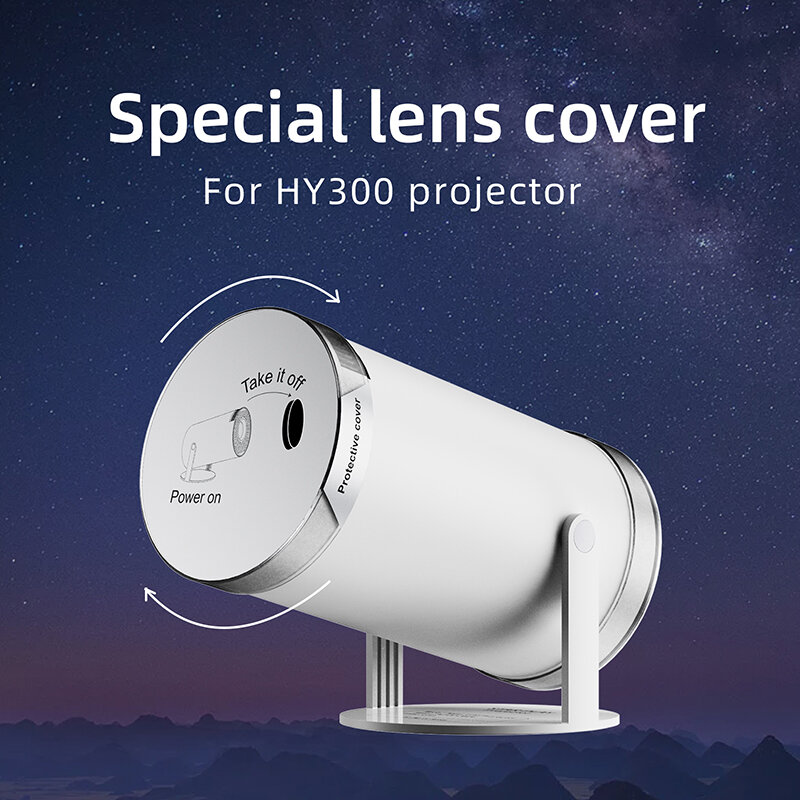 Защитная крышка для объектива проектора HY300, передняя и задняя защитная крышка HY300, водонепроницаемая Пылезащитная крышка проектора