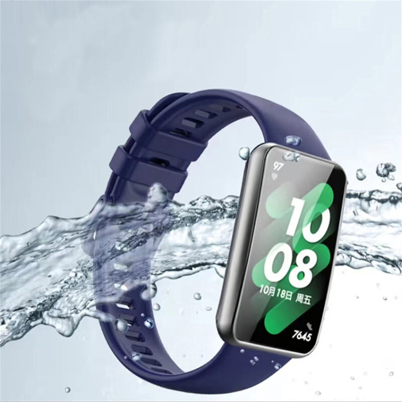 Miękki silikonowy pasek do Huawei Band 7 akcesoria bransoletka zamienna do Huawei Watchband 7 opaska na rękę dla Huawei Watch Band7
