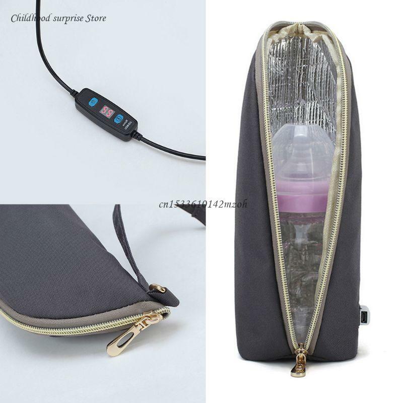USB Portable Travel Stroller Bag Insulated Hot Water Milk Quickly Insulation Dropship