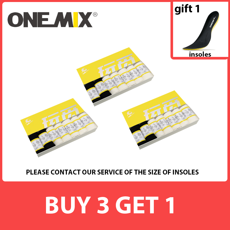 ONEMIX-남성용 편안하고 부드러운 실내 캐주얼 트레이닝 코튼 양말, 무작위 색상 및 크기 배송 7 쌍