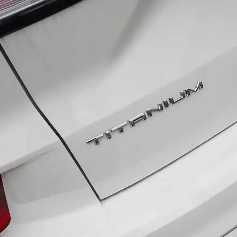 3D Metal Car Tronco Emblema Etiqueta, Logotipo de titânio, Emblema, Cartas, Acessórios, Ford Focus 2, 3, Fusão, Mondeo, Mk4, Kuga, Ecosport