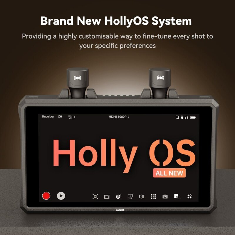 Hollyland Mars M1 Enhanced Wireless Transmitter & Monitor, 3-in-1, SDI/HDMI Wireless Video System transmisi