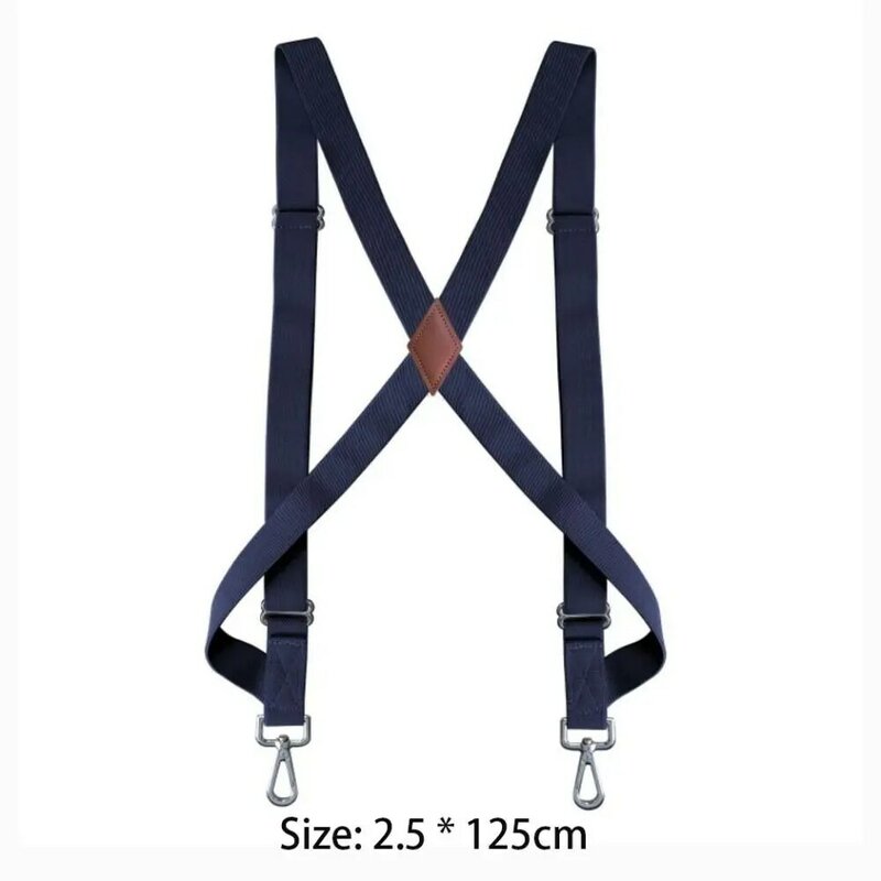 2.5cm Width Braces Suspenders X Shape Adjustable Strap Clip Trouser Straps Belt Wedding Casual 2 Hooks Elastic Braces Men Women