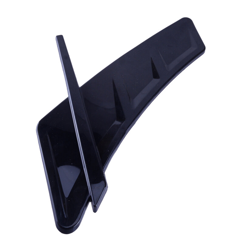 1 Pair Universal Car Black TPU Exterior Air Intake Flow Side Fender Vent Wing Cover Trim Sticker