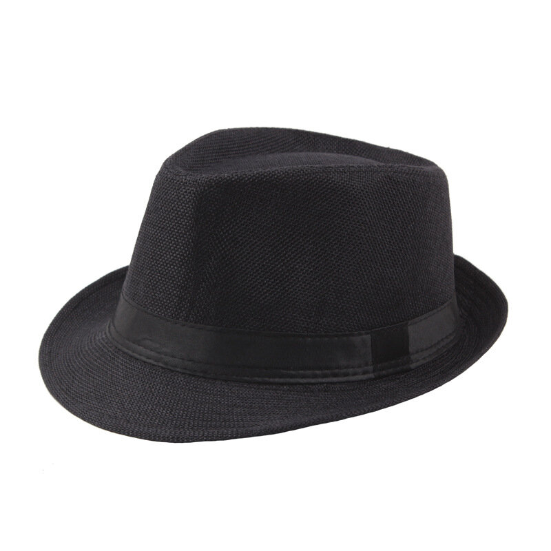 ใหม่แฟชั่นผู้ชายย้อนยุคกว้าง Brim หมวก Vintage Vintage หมวกกลางแจ้งผู้ใหญ่ Bowler หมวกฤดูร้อน Sun Straw หมวก top หมวกแจ๊ส