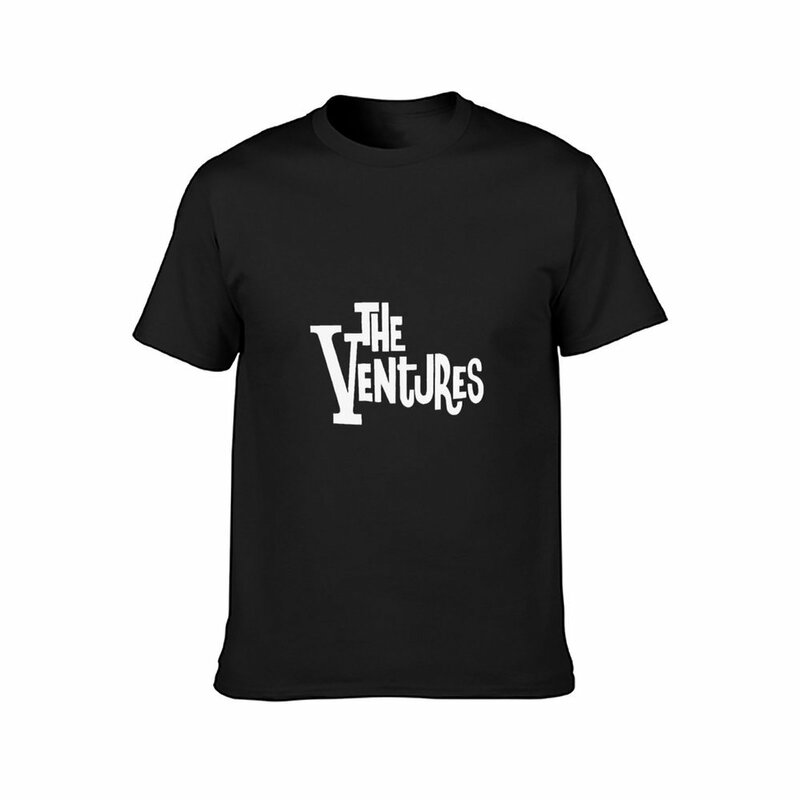 Camiseta de manga curta masculina, The Ventures, camisas gráficas, camiseta de algodão