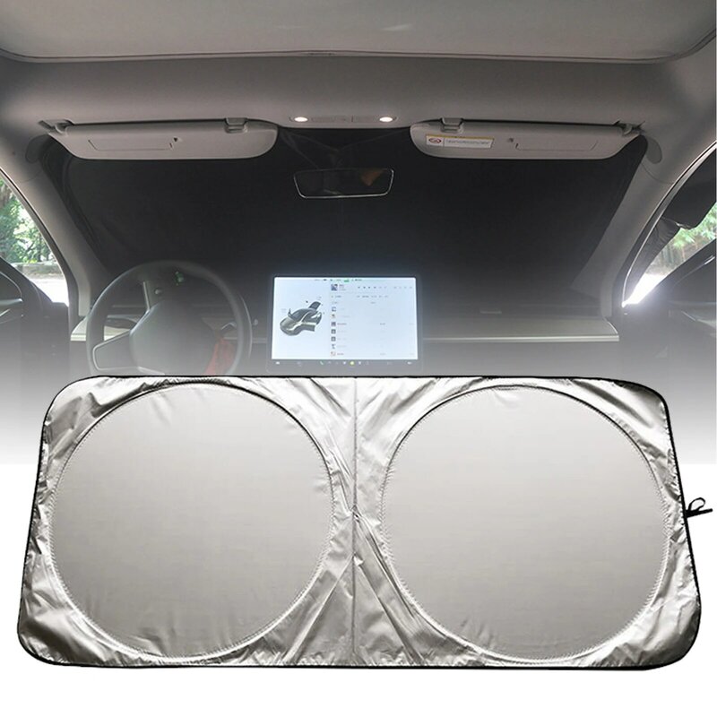 Pare-soleil réflecteur pour pare-brise de voiture, offre une protection ultime pour l'intérieur de la voiture, Cool Casting Sun Bchampionship
