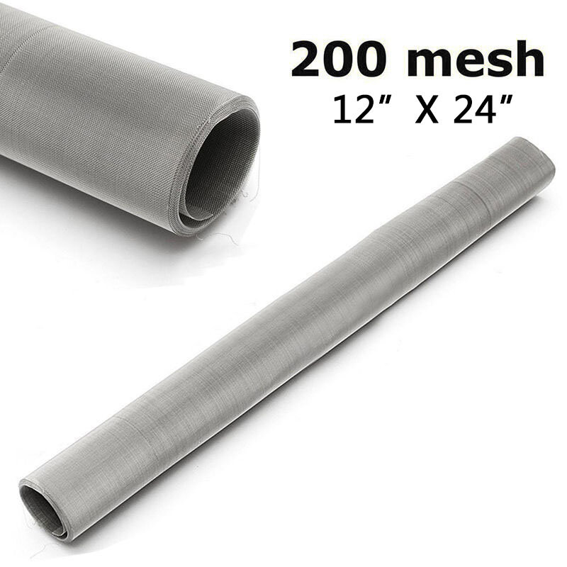 304ステンレス鋼織りメッシュフィルター、修理、ろ過、固定200メッシュ、30x60cm