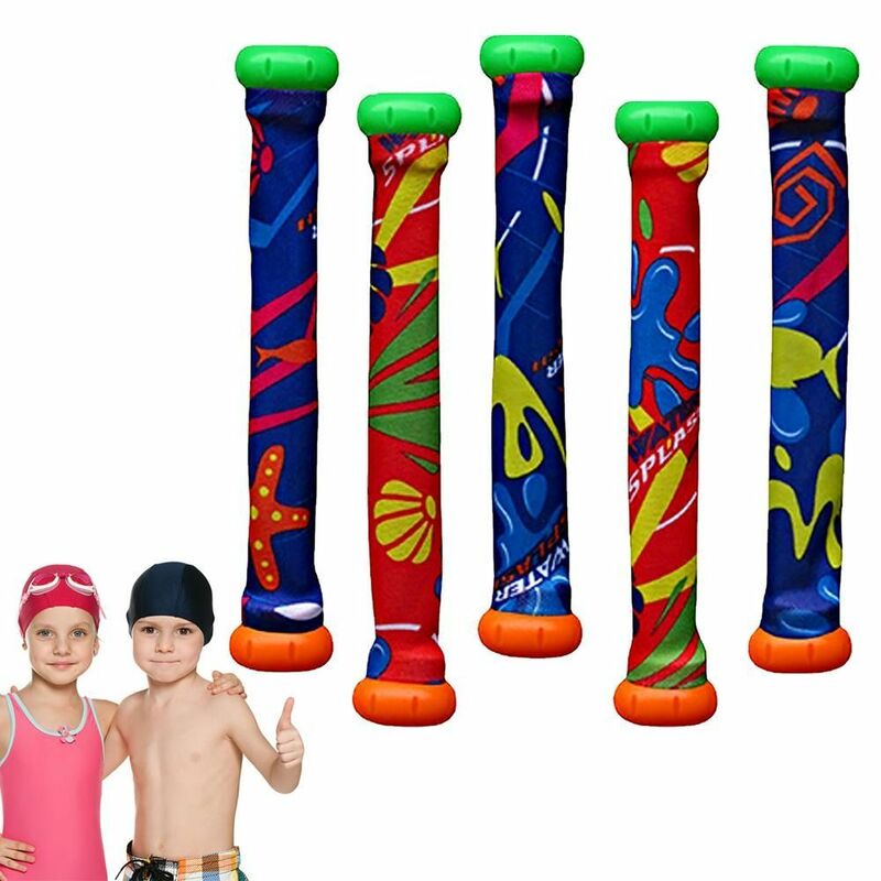 5PCS Underwater Sinking Diving Stick Toy Ages 4-8 Intellectual Development Pool Diving Toys Multi-colorful Visual Development