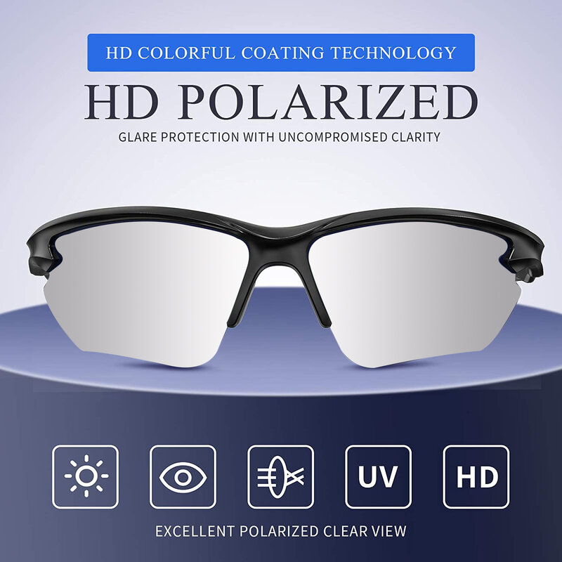 YOOLENS-gafas de sol deportivas polarizadas para hombre y mujer, lentes de sol deportivas polarizadas para ciclismo, pesca, Golf, conducción, Tr90 Y009
