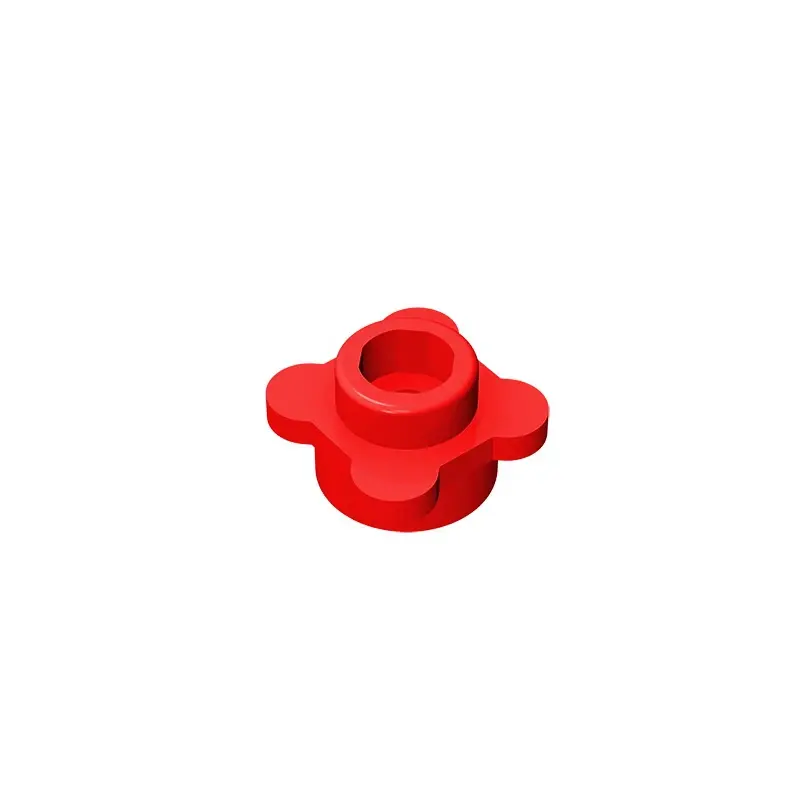 Gobricks GDS-839 Plate, Round 1x1 with Flower Edge (4 Knobs / Petals) compatible with lego 33291 28573 pieces of children's DIY