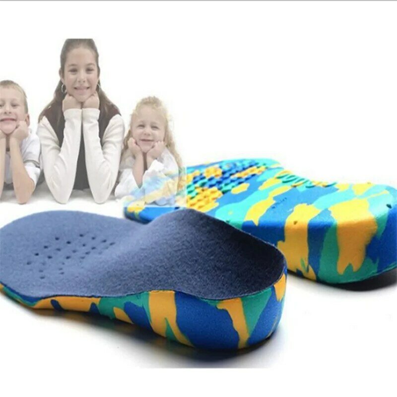 Специальные ортопедические детские стельки для обуви, детские высокие стельки с поддержкой свода стопы, плоские стельки для обуви, легкие удобные детские стельки