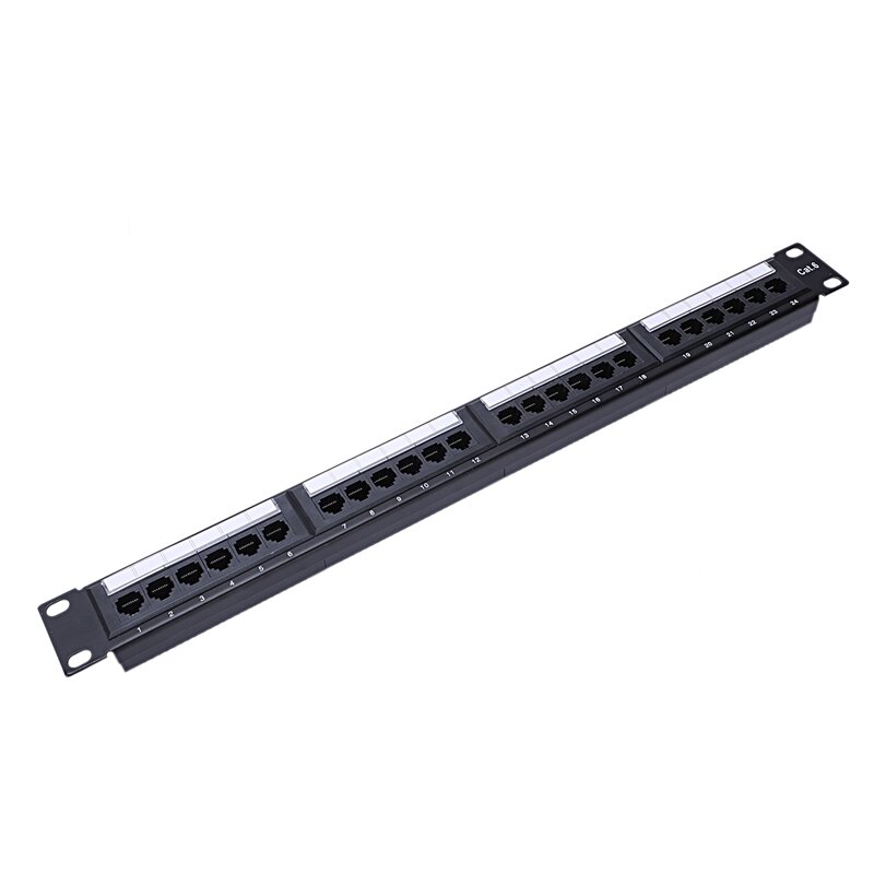 UTP 24 Port Rj45 Patch Panel Rack Cable Wall Mounted Bracket Connector Rack Tool Ethernet Lan Network Adapter CAT6
