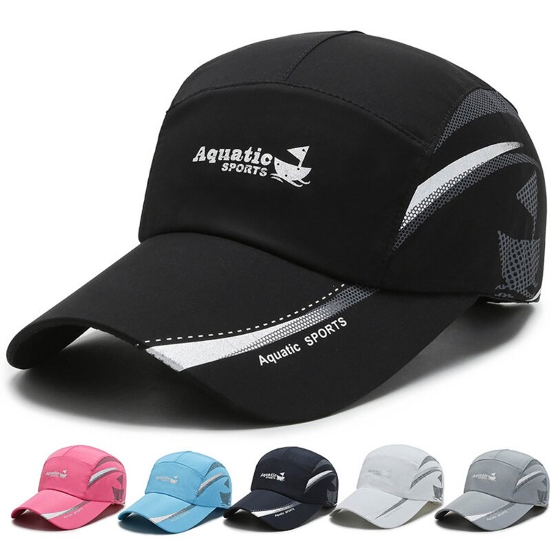 Sombreros de protección solar ajustables transpirables, gorras de béisbol de secado rápido, gorra de pesca de Golf, moda