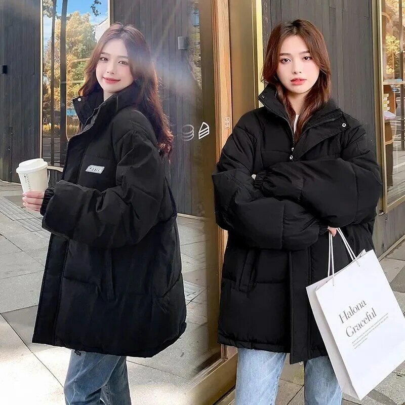 2023 nuova moda Versatile semplice cappotto di cotone in piumino di hicked Top invernale da donna cappotto di cotone sciolto coreano cappotto di cotone caldo freddo