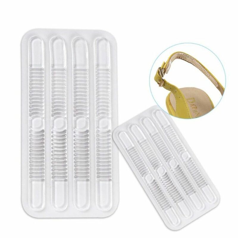 4pcs Shoe Back Heel Inserts Silicone Gel Pads Cushion Liner Grips Adhesive Foot Heels Protect Cushion Insert Pads