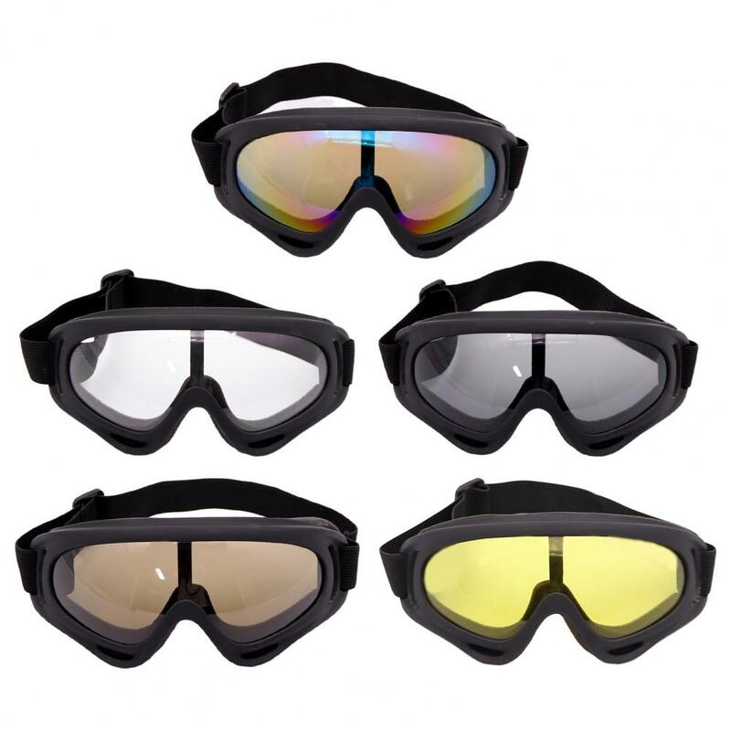 Okulary ochronne motocyklowe sportowe wiatroszczelne, pyłoszczelne okulary gogle narciarskie i snowbordowe wyraźny obraz gogle śnieżne
