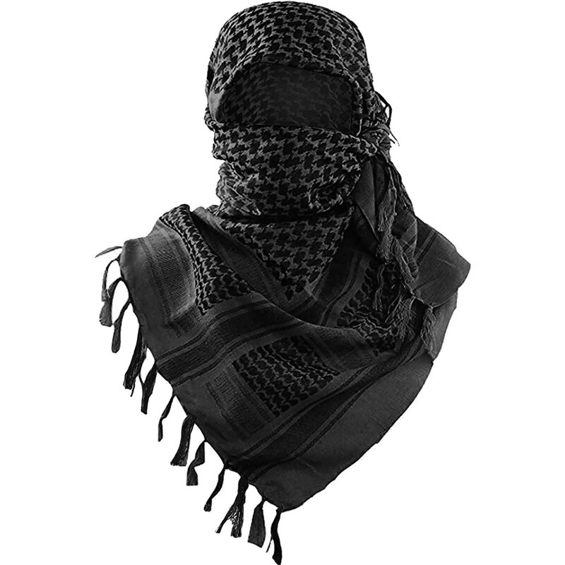 2024 neue militärische taktische Wüste Hijab Schal muslimischen Kopftuch Islam arabische Keffiyeh Kopf Hals Schals Wrap für Männer und Frauen