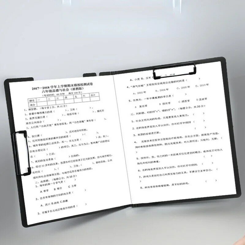 Папка-держатель для файлов A4/A3, записная книжка, зажим для записей, двойная деталь для хранения, органайзер, школьные принадлежности, Офисная Канцелярия