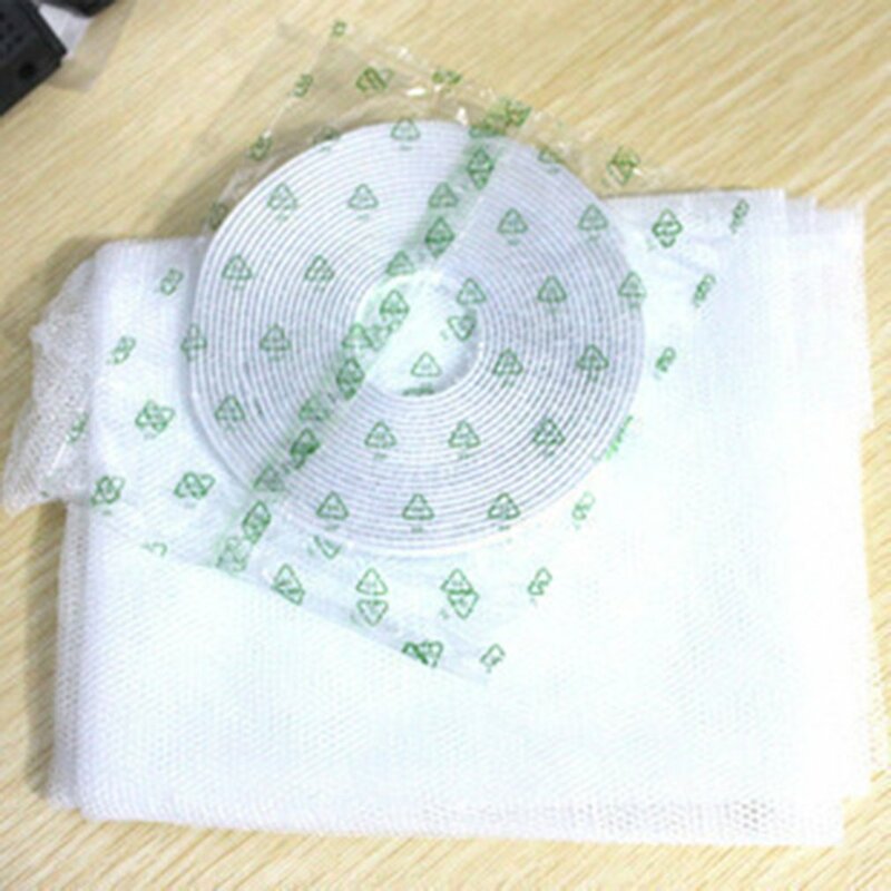 2024 New Self-adhesive Magic Polyester Fabric Screen Window Anti-Insect Fly Bug Mosquito Net Mesh Screen Protector Fast shipping