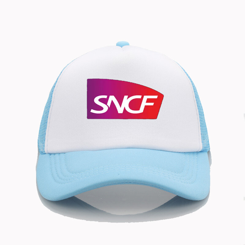 หมวกแก๊ปแฟชั่นเท่ๆตลกๆหมวกเบสบอลคลาสสิก SNCF ฤดูร้อนผู้ชายผู้หญิงปรับ Snapback หมวกกันแดดหมวกพ่อ