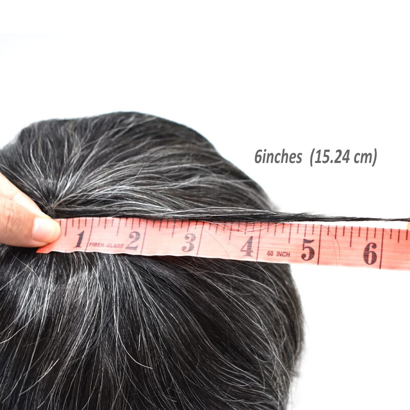 Pele fina PU Base perucas para homens Prótese capilar masculina 100% cabelo humano, sistema de substituição, grampo, 0, 12-0, 14 injeção