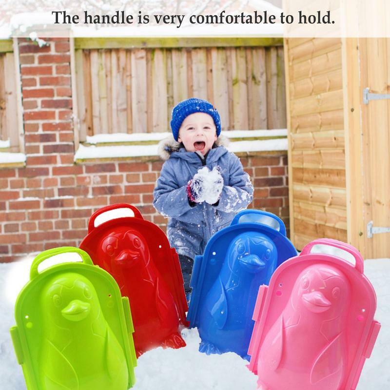 แม่พิมพ์ทำลูกบอลหิมะขนาดใหญ่รูปเป็ดน่ารักของเล่นเด็กแบบหนาของเล่นสำหรับเด็กหญิงเด็กชายผู้ใหญ่
