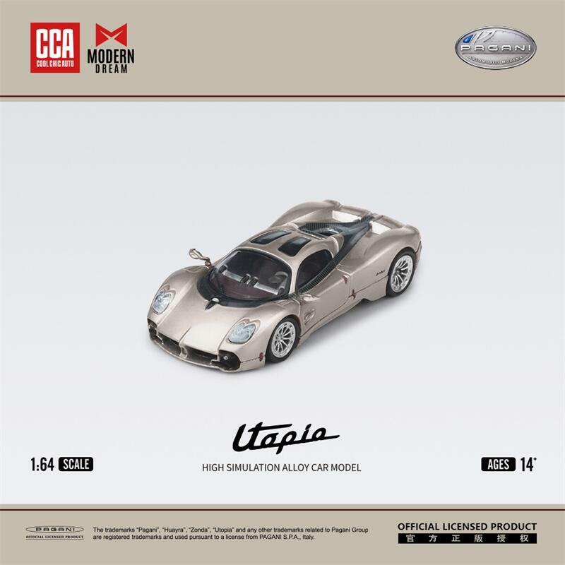 MD x CCA 1:64 Pagani Utopia Diecast Model Car
