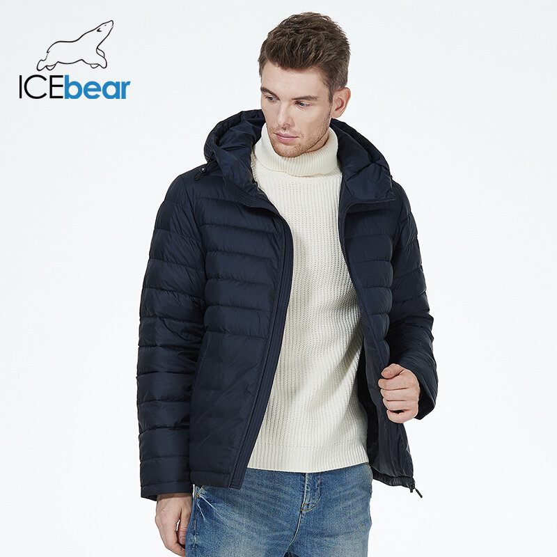 ICEbear 2023 Мужская короткая стеганая куртка на биопуху, на осень/зиму