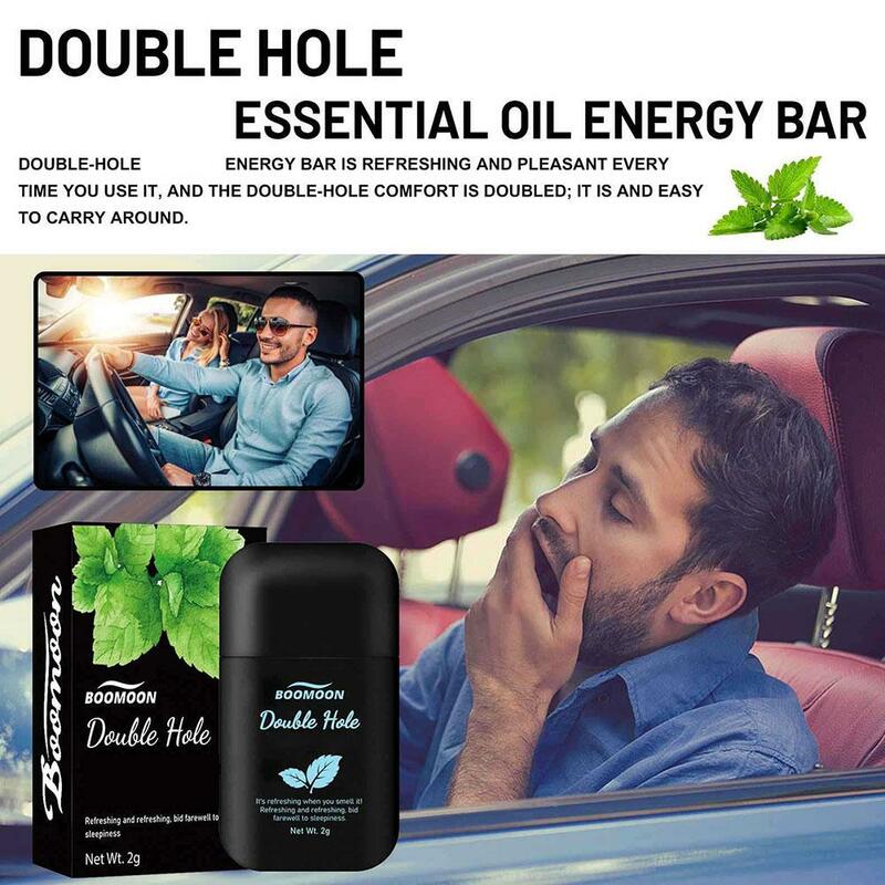 Double Hole Nasal Inhaler Diffuser Sniffer Herbal Repair Awakening Fruit Flavored Brain Box Energy Nasal Stick Refreshing A7N2