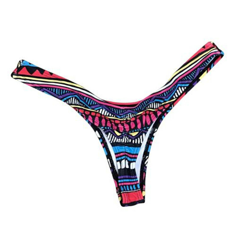 여성용 브라질 프린트 비키니 하의 티팬티 수영복, 여름 해변 수영복, 편안하고 섹시한 티팬티 비키니, 2023 Mujer