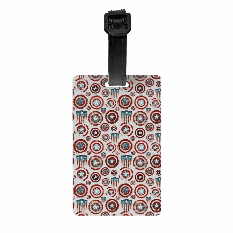 Custom Captain America Luggage Tags Custom Baggage Tags Privacy Cover Name ID Card