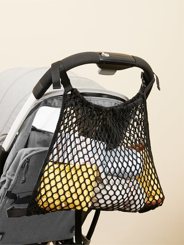 Sunveno กระเป๋าแขวนรถเข็นเด็กทารกตาข่ายที่ทนทานและแข็งแรงพับได้และน้ำหนักเบาสำหรับการจัดเก็บง่าย