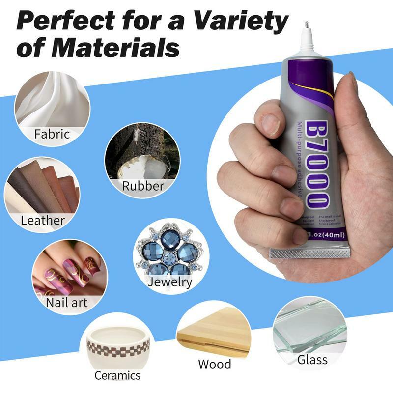 Clear Craft Super Glue, Multipurpose, Adesivo, Forte, Adesivo para Artesanato DIY, Reparação de Tela
