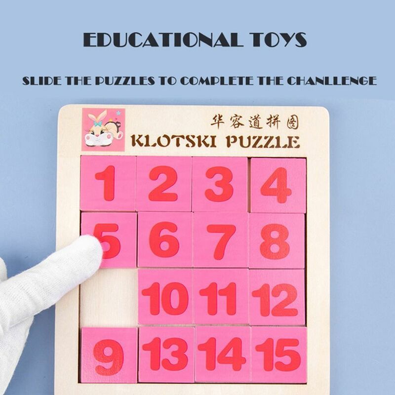 Doppelseitige Cartoon digitale Puzzle Spielzeug Puzzle Intelligenz Denken Logik Training Holz Puzzle Spielzeug für Kinder
