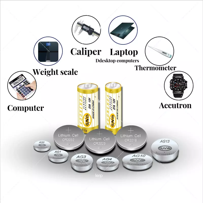 CR2032 baterai sel koin mobil pengendali jarak jauh alat anti-maling sel koin elektronik