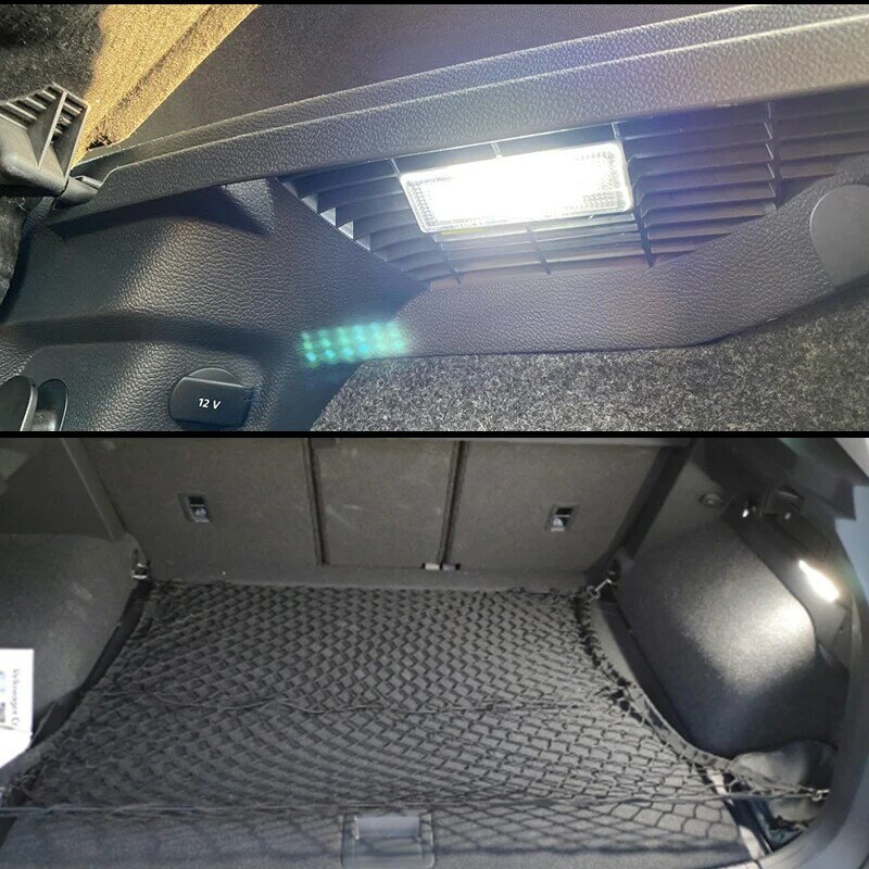 Lumières de coffre à bagages à LED blanches pour voiture, feux de coffre contrastés pour VW Golf MK5, MK6, MK7, Passat Gods B7, B8 CC, Rocco Jetta Touran Touareg, 1PC
