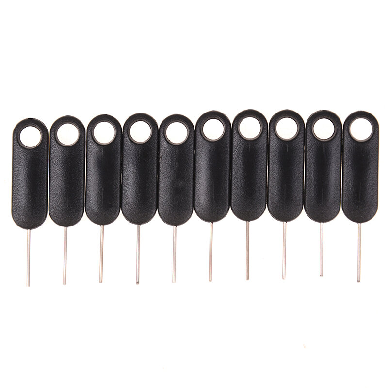 10pcs Eject Sim Card Tray Open Pin Needle Key Tool For Universal Mobile Phone For Apple IPad For General Mobile Phone