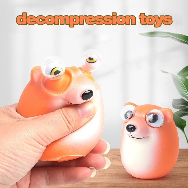 Fidget Squeeze Toy Dog Relaxing Squeeze Toys With Quirky Raised Eyes Fidget Toys Products For Living Room Classroom Bedroom Stud