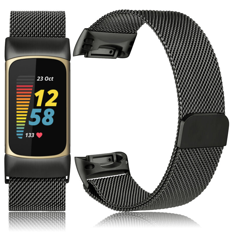2 teile/los Magnetische Metall Strap Für Fitbit Gebühr 5 Band Armband Smart Armband Für Fitbit Gebühr 5 Correa Strap-Armband