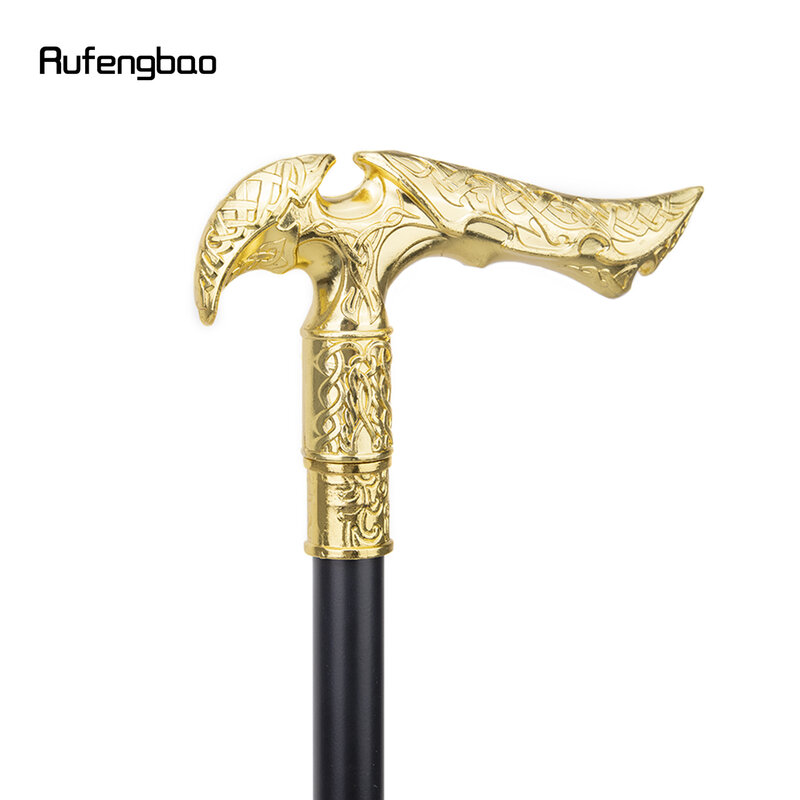 Ouro tipo de luxo vara com placa escondida auto-defesa moda bengala placa cosplay crosier vara 93cm