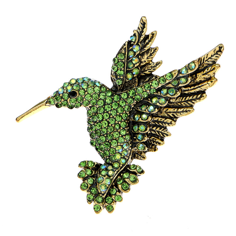 CINDY XIANG ที่มีสีสัน Rhinestone Hummingbird เข็มกลัดผู้หญิง Pin สัตว์เกาหลีเครื่องประดับแฟชั่นฤดูหนาว Coat เครื่องประดับ