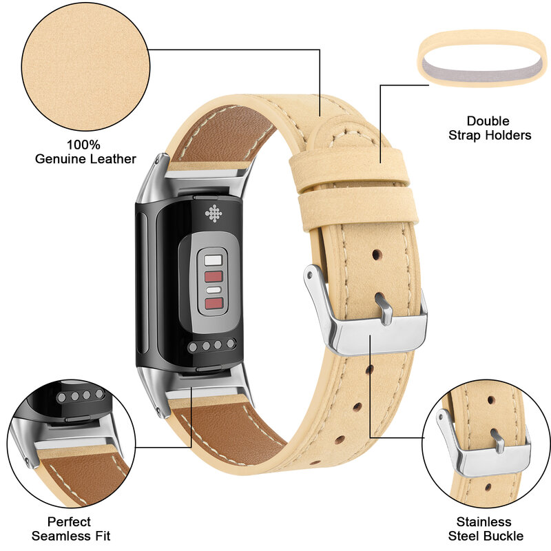 Кожаный ремешок и чехол для Fitbit Charge 5, ремешок с ТПУ, браслет, ремешок для часов, браслет для Fitbit Charge 5, Замена ремешка