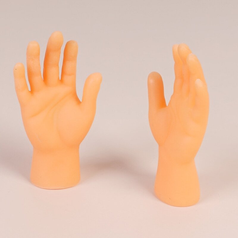 Novelty Funny Fingers Hands Feet Foot Model Tricky Toys Puppets Around the Small Hand Model Halloween Gift Y4UD